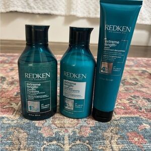 Redken Extreme Length Shampoo and Conditioner and leave in